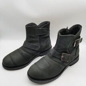 Speed and Strength Women’s American Beauty Moto Boots Ankle black Leather 9